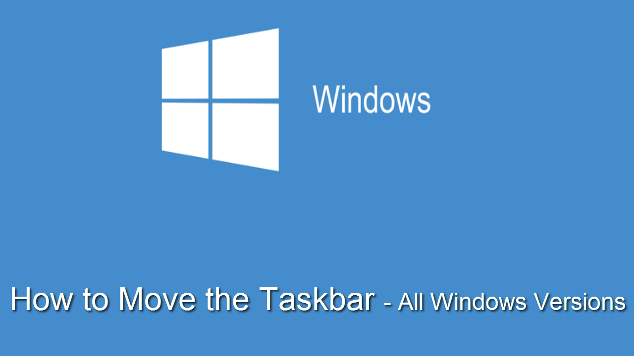 How to move the taskbar